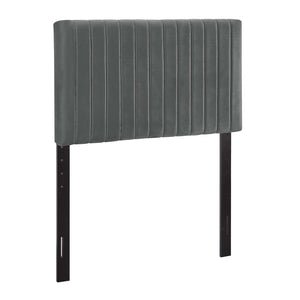 ModwayModway Keira Twin Performance Velvet Headboard MOD-6093 MOD-6093-GRY- BetterPatio.com