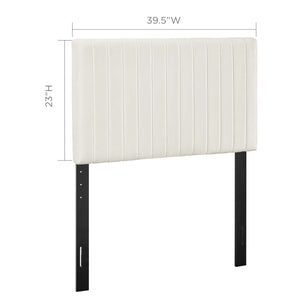 ModwayModway Keira Twin Performance Velvet Headboard MOD-6093 MOD-6093-IVO- BetterPatio.com