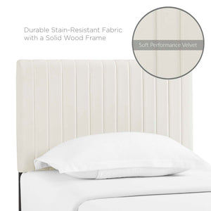 ModwayModway Keira Twin Performance Velvet Headboard MOD-6093 MOD-6093-IVO- BetterPatio.com