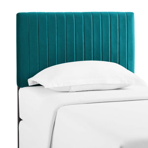 ModwayModway Keira Twin Performance Velvet Headboard MOD-6093 MOD-6093-TEA- BetterPatio.com