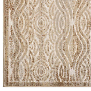 ModwayModway Kennocha Rustic Vintage Abstract Waves 5x8 Area Rug R-1097-58 R-1097A-58- BetterPatio.com