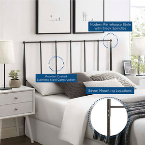 ModwayModway Kiana Queen Metal Stainless Steel Headboard MOD-6105 MOD-6105-BRN- BetterPatio.com