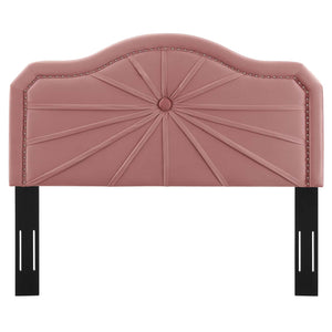 ModwayModway Kristin Pleated Performance Velvet King/California King Headboard MOD-6351 MOD-6351-DUS- BetterPatio.com