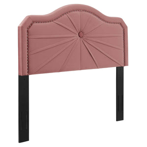 ModwayModway Kristin Pleated Performance Velvet King/California King Headboard MOD-6351 MOD-6351-DUS- BetterPatio.com