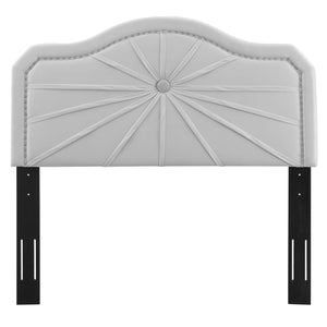 ModwayModway Kristin Pleated Performance Velvet King/California King Headboard MOD-6351 MOD-6351-LGR- BetterPatio.com