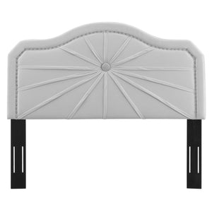 ModwayModway Kristin Pleated Performance Velvet King/California King Headboard MOD-6351 MOD-6351-LGR- BetterPatio.com