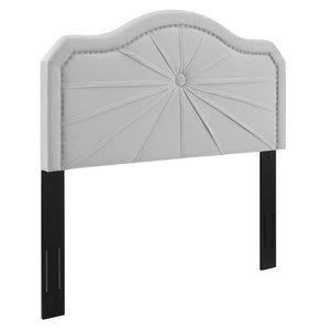 ModwayModway Kristin Pleated Performance Velvet King/California King Headboard MOD-6351 MOD-6351-LGR- BetterPatio.com