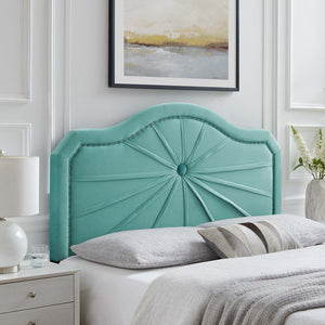 ModwayModway Kristin Pleated Performance Velvet King/California King Headboard MOD-6351 MOD-6351-MIN- BetterPatio.com