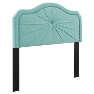 ModwayModway Kristin Pleated Performance Velvet King/California King Headboard MOD-6351 MOD-6351-MIN- BetterPatio.com