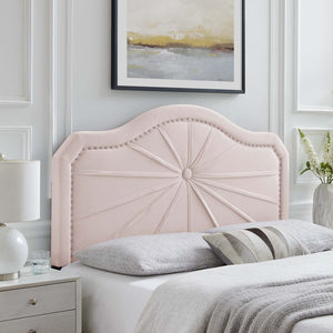 ModwayModway Kristin Pleated Performance Velvet King/California King Headboard MOD-6351 MOD-6351-PNK- BetterPatio.com