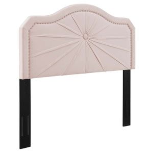 ModwayModway Kristin Pleated Performance Velvet King/California King Headboard MOD-6351 MOD-6351-PNK- BetterPatio.com