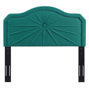 ModwayModway Kristin Pleated Performance Velvet King/California King Headboard MOD-6351 MOD-6351-TEA- BetterPatio.com