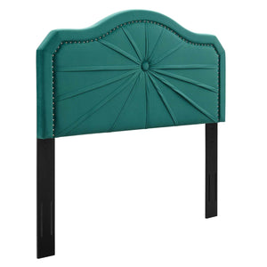 ModwayModway Kristin Pleated Performance Velvet King/California King Headboard MOD-6351 MOD-6351-TEA- BetterPatio.com