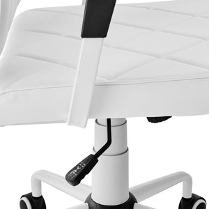 ModwayModway Lattice Vinyl Office Chair EEI-1247 EEI-1247-WHI- BetterPatio.com