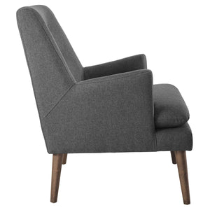 ModwayModway Leisure Upholstered Lounge Chair EEI-3048 EEI-3048-GRY- BetterPatio.com