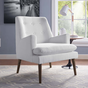 ModwayModway Leisure Upholstered Lounge Chair EEI-3048 EEI-3048-WHI- BetterPatio.com