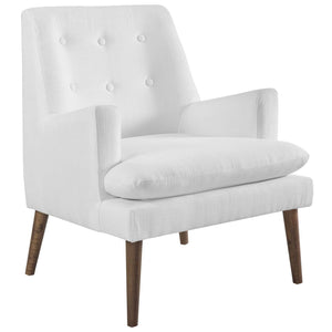 ModwayModway Leisure Upholstered Lounge Chair EEI-3048 EEI-3048-WHI- BetterPatio.com