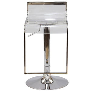 ModwayModway LEM Acrylic Bar Stool EEI-535 EEI-535-CLR- BetterPatio.com