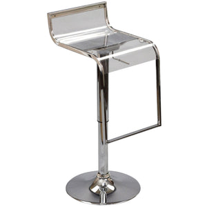 ModwayModway LEM Acrylic Bar Stool EEI-535 EEI-535-CLR- BetterPatio.com