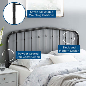 ModwayModway Lennon Full Metal Headboard MOD-6165 MOD-6165-BLK- BetterPatio.com