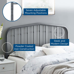 ModwayModway Lennon Full Metal Headboard MOD-6165 MOD-6165-GRY- BetterPatio.com