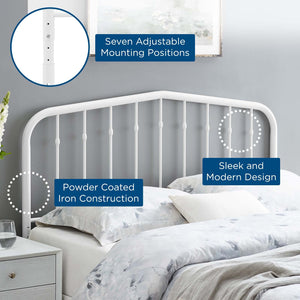 ModwayModway Lennon Full Metal Headboard MOD-6165 MOD-6165-WHI- BetterPatio.com