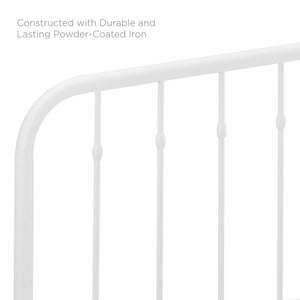 ModwayModway Lennon Full Metal Headboard MOD-6165 MOD-6165-WHI- BetterPatio.com