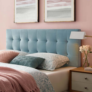 ModwayModway Lily Biscuit Tufted Full Performance Velvet Headboard MOD-6119 MOD-6119-LBU- BetterPatio.com