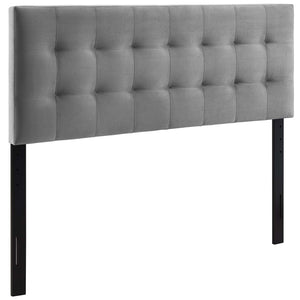 ModwayModway Lily King Biscuit Tufted Performance Velvet Headboard MOD-6121 MOD-6121-GRY- BetterPatio.com