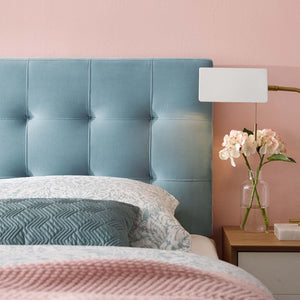 ModwayModway Lily King Biscuit Tufted Performance Velvet Headboard MOD-6121 MOD-6121-LBU- BetterPatio.com