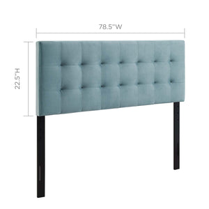 ModwayModway Lily King Biscuit Tufted Performance Velvet Headboard MOD-6121 MOD-6121-LBU- BetterPatio.com