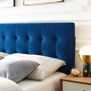 ModwayModway Lily King Biscuit Tufted Performance Velvet Headboard MOD-6121 MOD-6121-NAV- BetterPatio.com