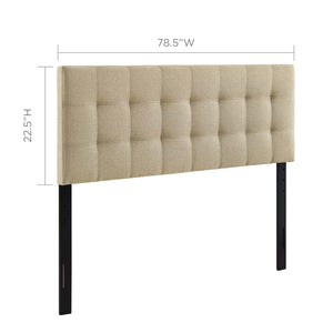 ModwayModway Lily King Upholstered Fabric Headboard MOD-5144 MOD-5144-BEI- BetterPatio.com