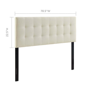 ModwayModway Lily King Upholstered Fabric Headboard MOD-5144 MOD-5144-IVO- BetterPatio.com