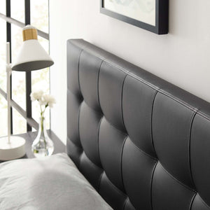 ModwayModway Lily King Upholstered Vinyl Headboard MOD-5145 MOD-5145-BLK- BetterPatio.com