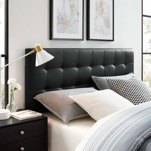 ModwayModway Lily King Upholstered Vinyl Headboard MOD-5145 MOD-5145-BLK- BetterPatio.com