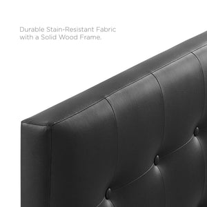 ModwayModway Lily King Upholstered Vinyl Headboard MOD-5145 MOD-5145-BLK- BetterPatio.com