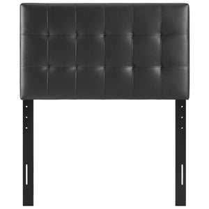 ModwayModway Lily Twin Upholstered Vinyl Headboard MOD-5149 MOD-5149-BLK- BetterPatio.com