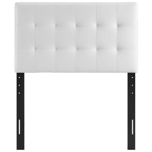 ModwayModway Lily Twin Upholstered Vinyl Headboard MOD-5149 MOD-5149-WHI- BetterPatio.com