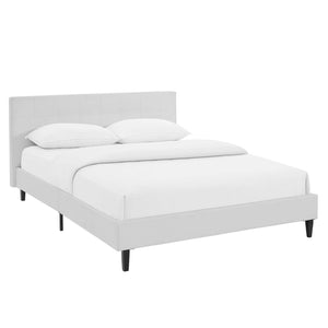 ModwayModway Linnea Full Faux Leather Bed MOD-5423 MOD-5423-WHI- BetterPatio.com