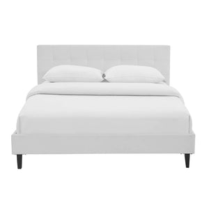 ModwayModway Linnea Full Faux Leather Bed MOD-5423 MOD-5423-WHI- BetterPatio.com