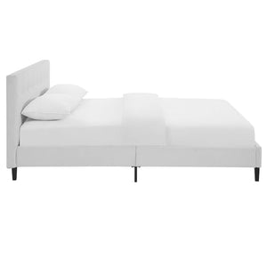 ModwayModway Linnea Full Faux Leather Bed MOD-5423 MOD-5423-WHI- BetterPatio.com