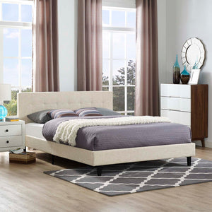 ModwayModway Linnea Queen Fabric Bed MOD-5426 MOD-5426-BEI- BetterPatio.com