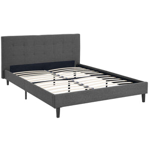 ModwayModway Linnea Queen Fabric Bed MOD-5426 MOD-5426-GRY- BetterPatio.com