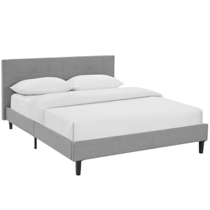 ModwayModway Linnea Queen Fabric Bed MOD-5426 MOD-5426-LGR- BetterPatio.com