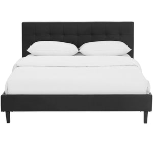 ModwayModway Linnea Queen Faux Leather Bed MOD-5425 MOD-5425-BLK- BetterPatio.com