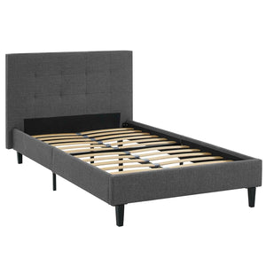 ModwayModway Linnea Twin Bed MOD-5422 MOD-5422-GRY- BetterPatio.com