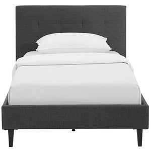 ModwayModway Linnea Twin Bed MOD-5422 MOD-5422-GRY- BetterPatio.com