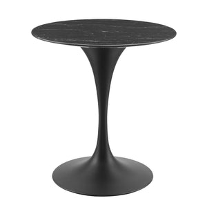 ModwayModway Lippa 28" Artificial Marble Dining Table EEI-4867 EEI-4867-BLK-BLK- BetterPatio.com