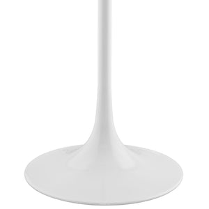 ModwayModway Lippa 28" Round Artificial Marble Bar Table EEI-1827 EEI-1827-WHI- BetterPatio.com